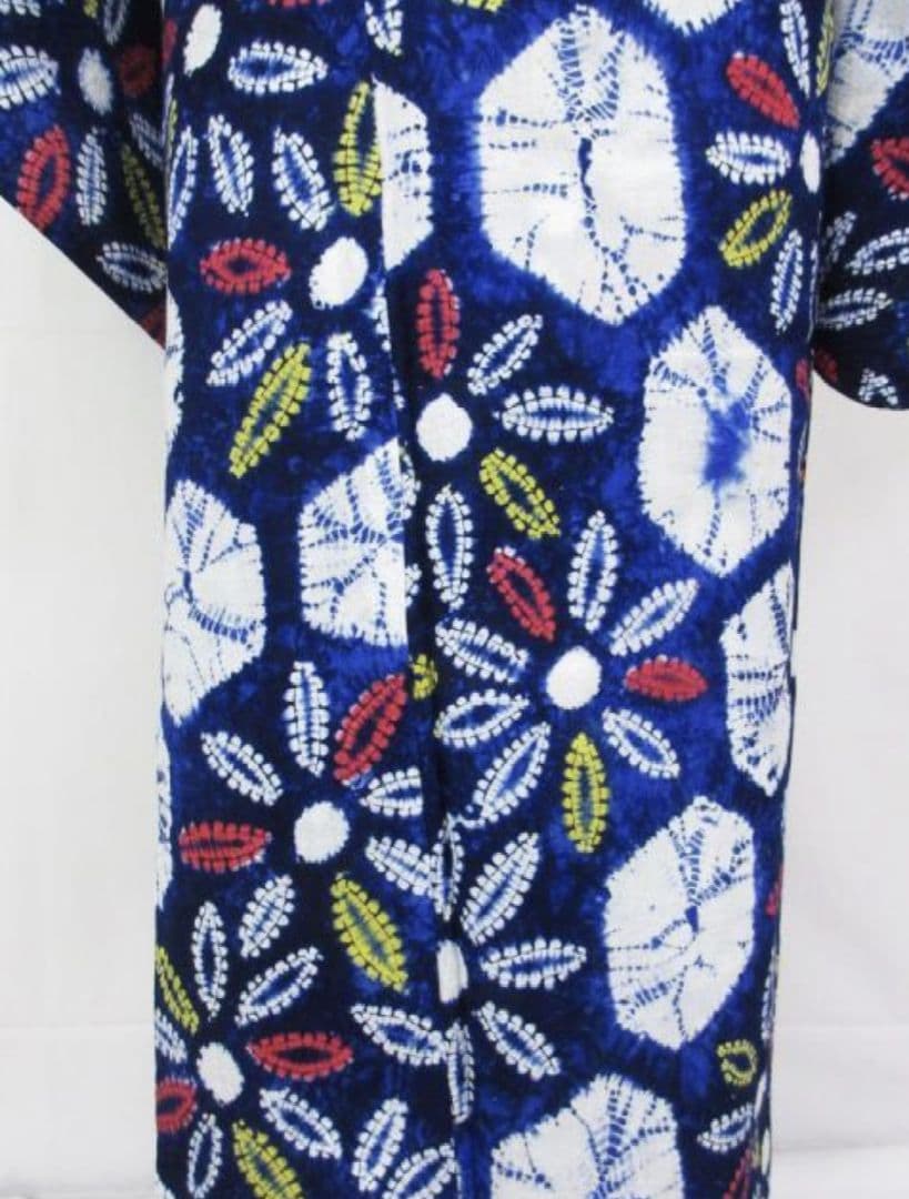 未着用に近い！有松鳴海絞り＊蜘蛛絞り＊モダン＆ポップ＊ゆかた＊１６１ｃｍ＊裄６８