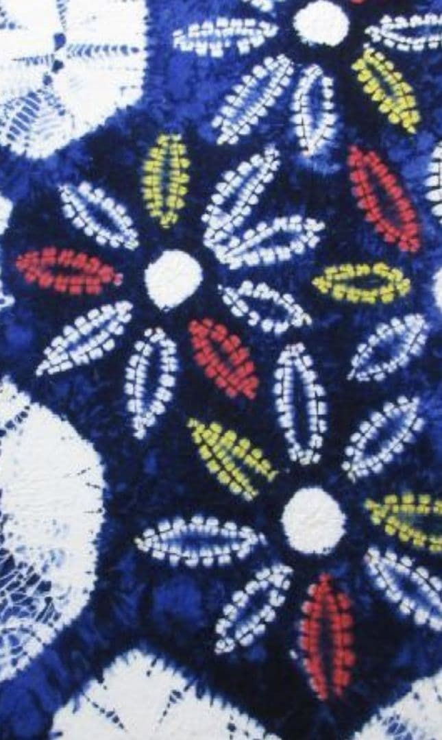 未着用に近い！有松鳴海絞り＊蜘蛛絞り＊モダン＆ポップ＊ゆかた＊１６１ｃｍ＊裄６８