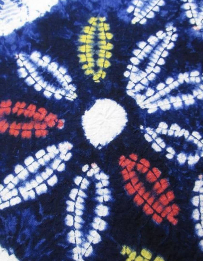 未着用に近い！有松鳴海絞り＊蜘蛛絞り＊モダン＆ポップ＊ゆかた＊１６１ｃｍ＊裄６８