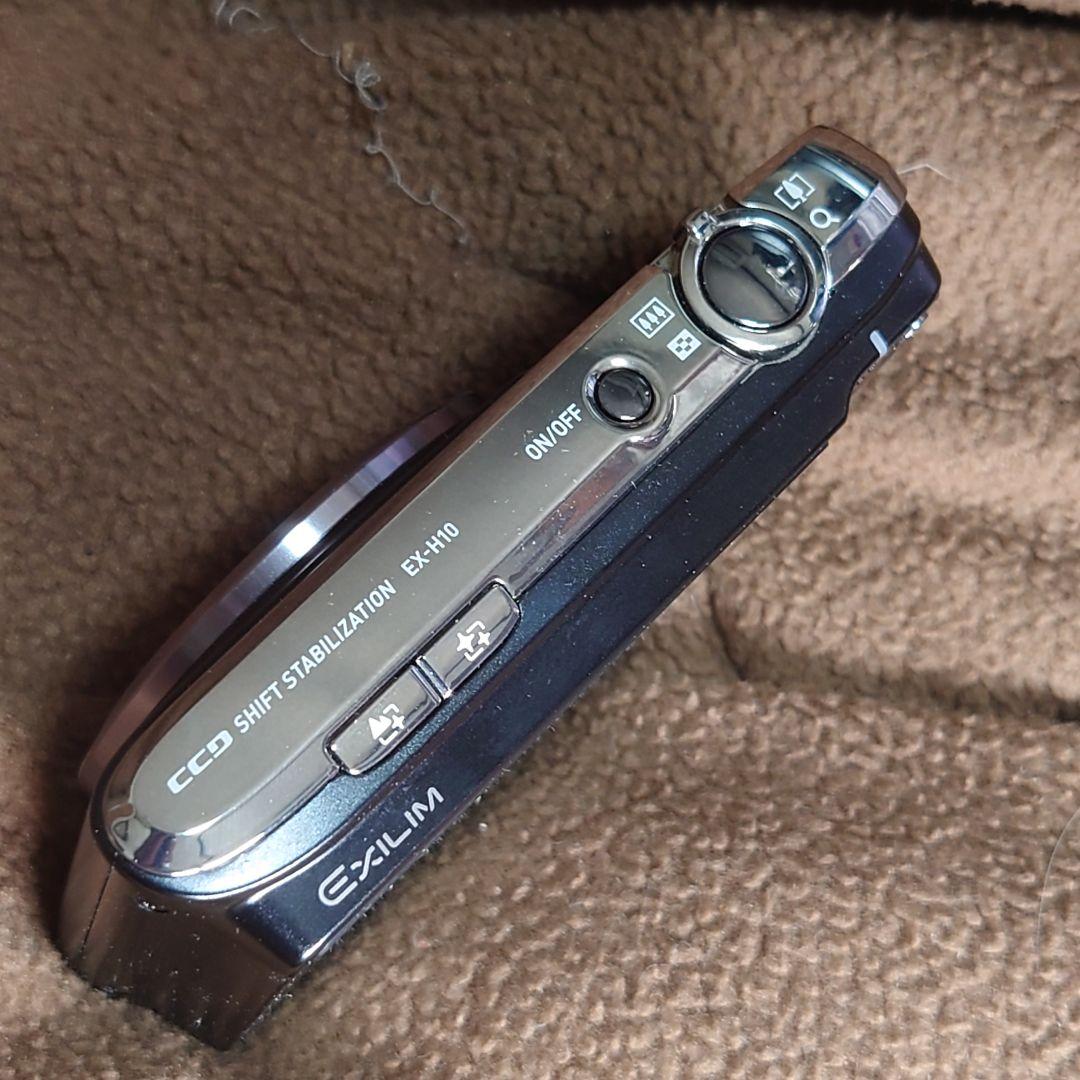 カシオ★ボディ美品動作品EX-H10ブラック★EXILIMデジカメ送料無料