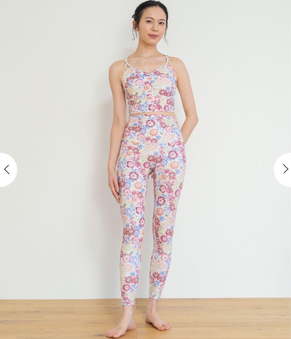 期間限定値下【SUKALA】エンブロイダリープリント ヨガウェア 上下セット