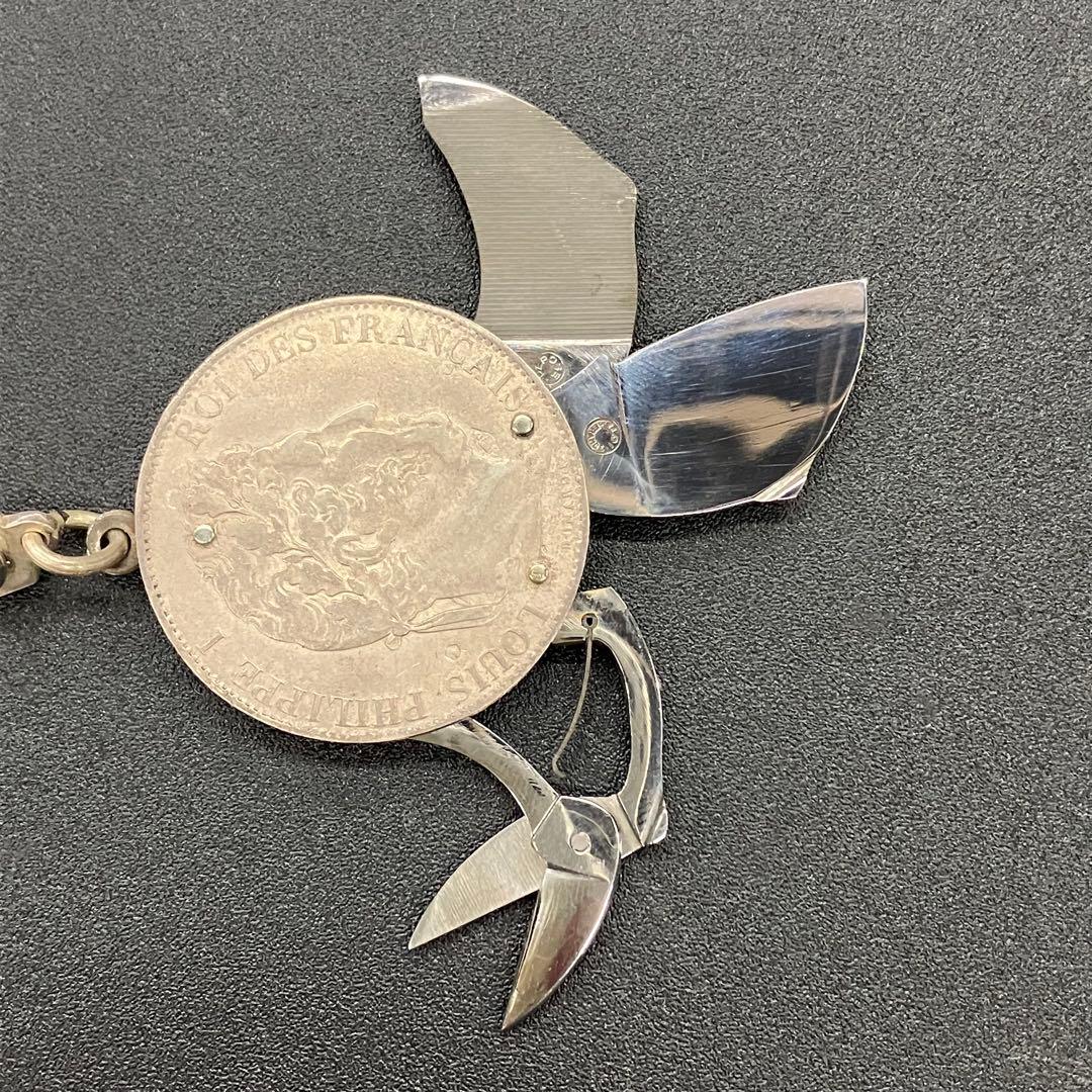 【希少品】Eloi エロア　ナイフ　銀貨　5フラン　箱　タグ付　02