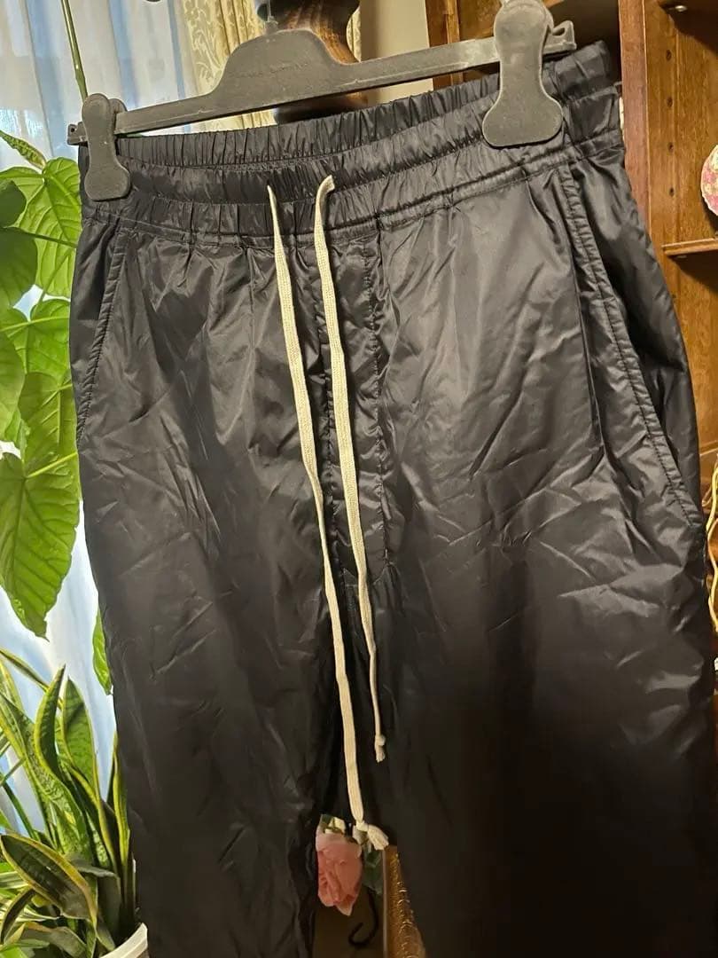 RickOwens DRAWSTRING CROPPED WOVEN サルエル