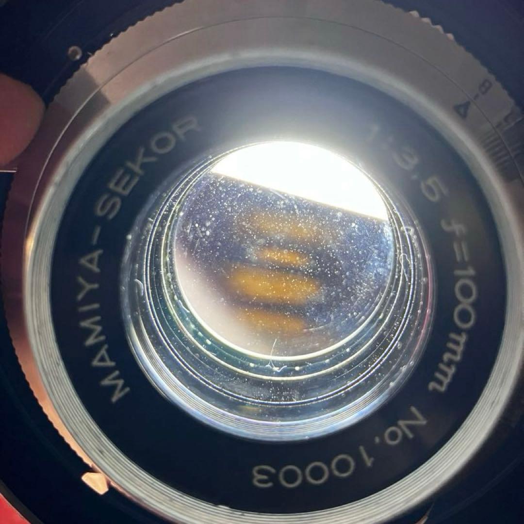 フィルムカメラ Mamiya Press Sekor 100mm f/3.5