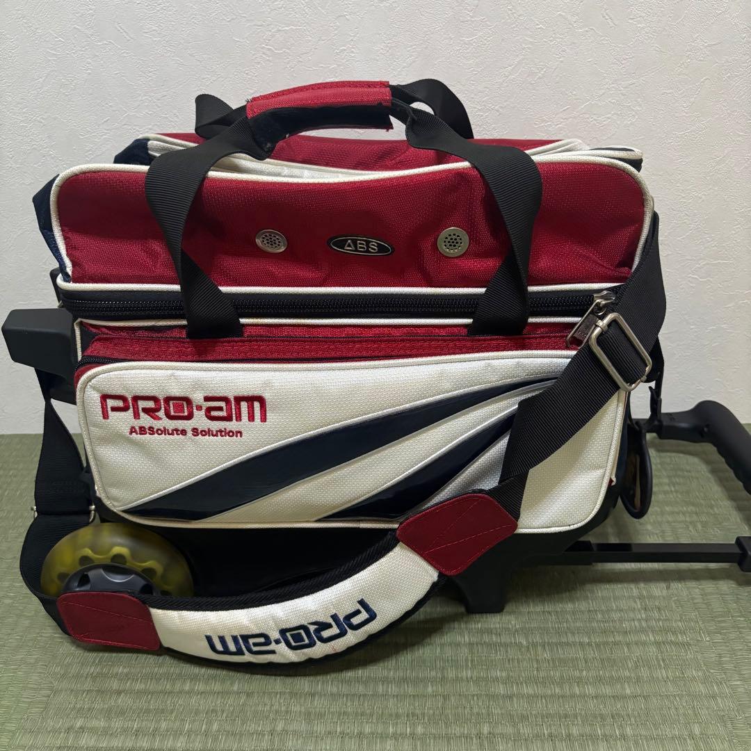 【希少】ABS ボーリング キャリーバッグ PRO-am 3way 2球