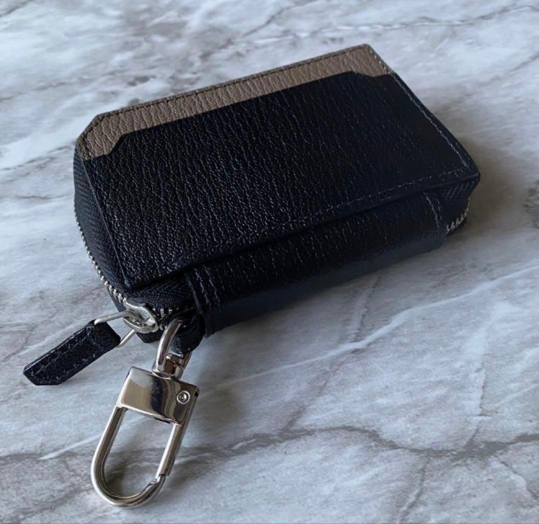 ラルコバレーノ L’arcobaleno スマートWキーケース ブラック