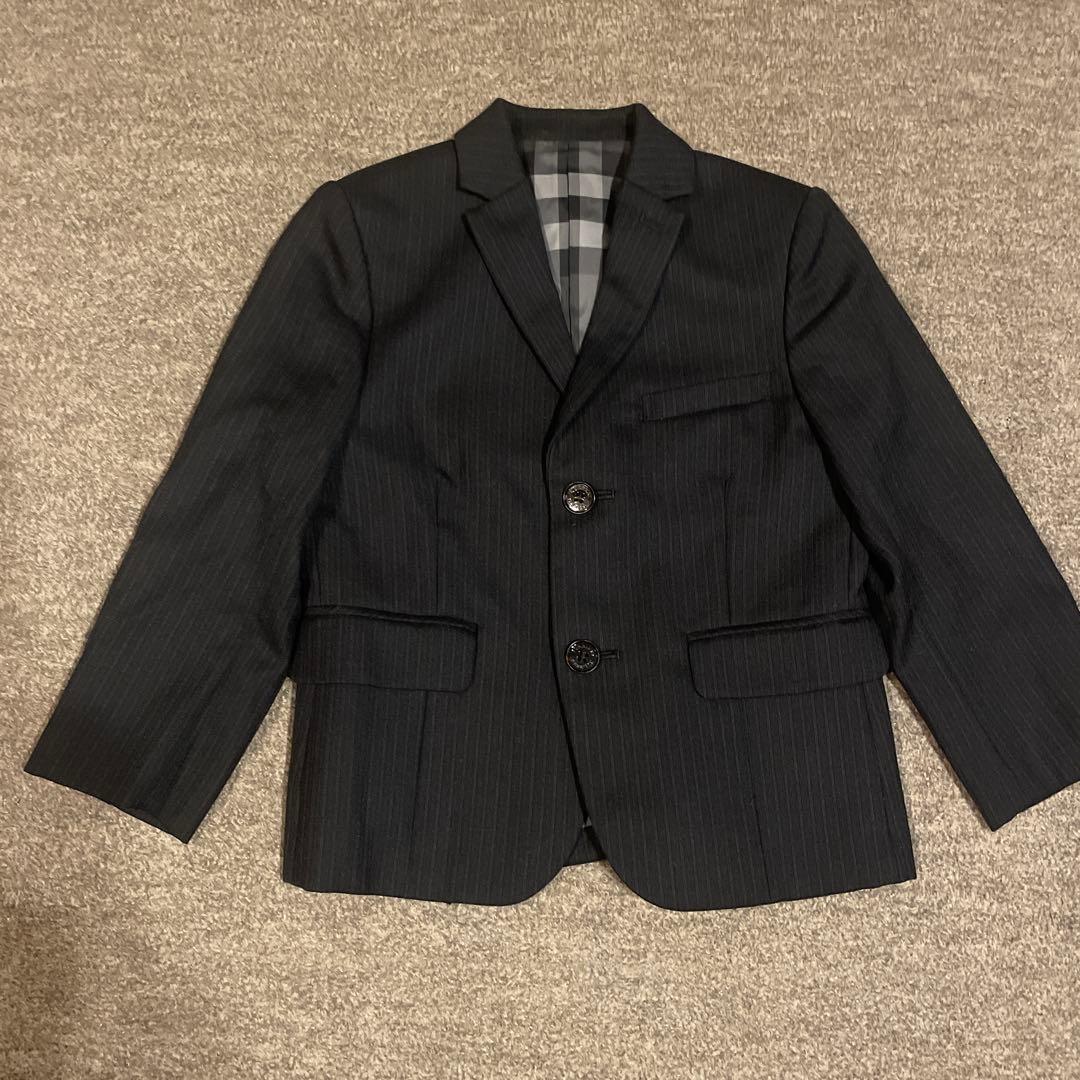 BURBERRY フォーマルスーツ 男の子 120 黒　5点セット