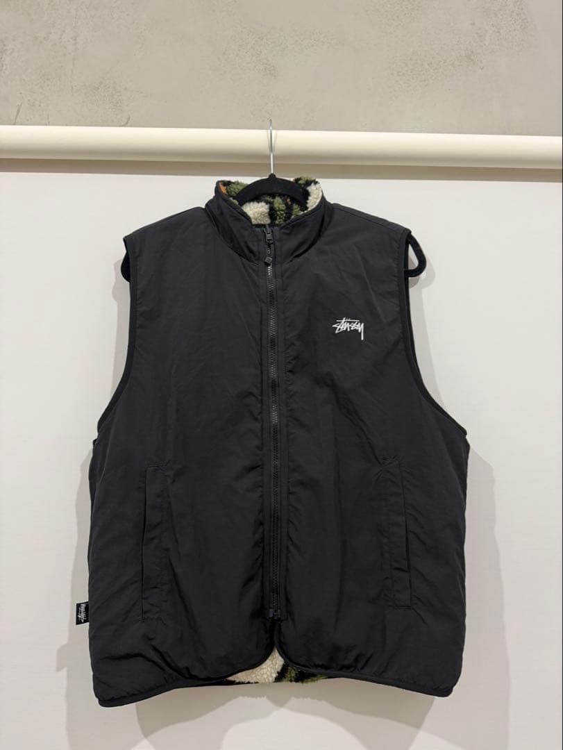 STUSSY Reversible Stock Sherpa Vest ボア