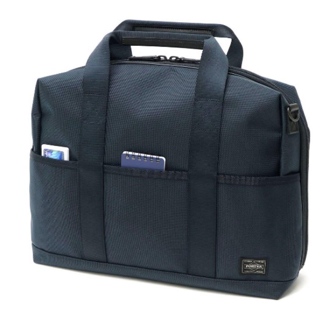 ポーター ステージ 2WAY ブリーフケース ビジネスバッグ ネイビー　美品
