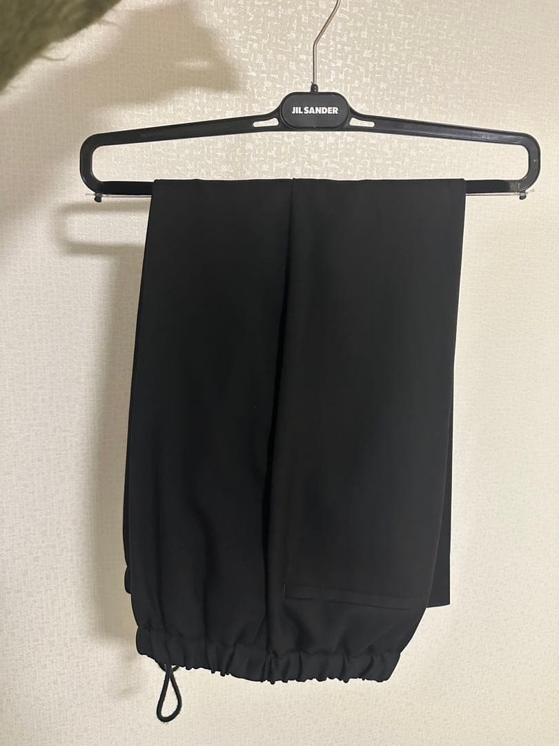 JIL SANDER ブラック イージー スラックス サイズ44