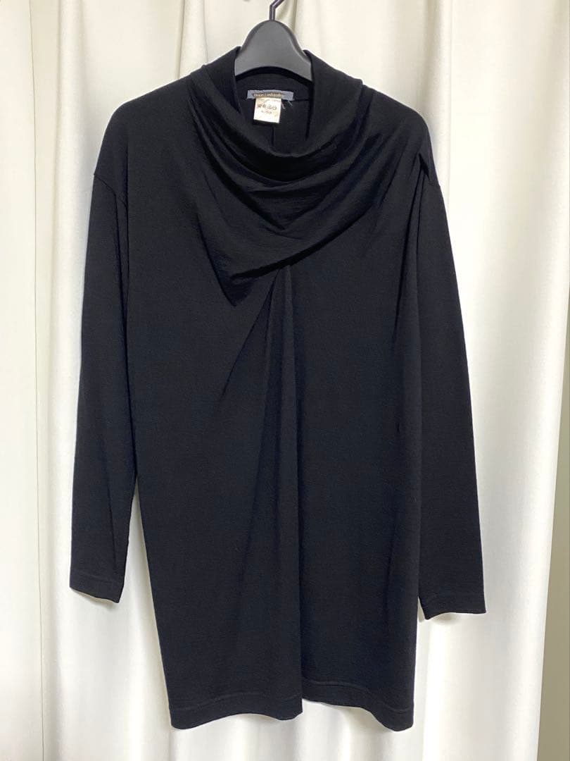 ISSEY MIYAKE イッセイミヤケ ウール 長袖カットソー チュニック M