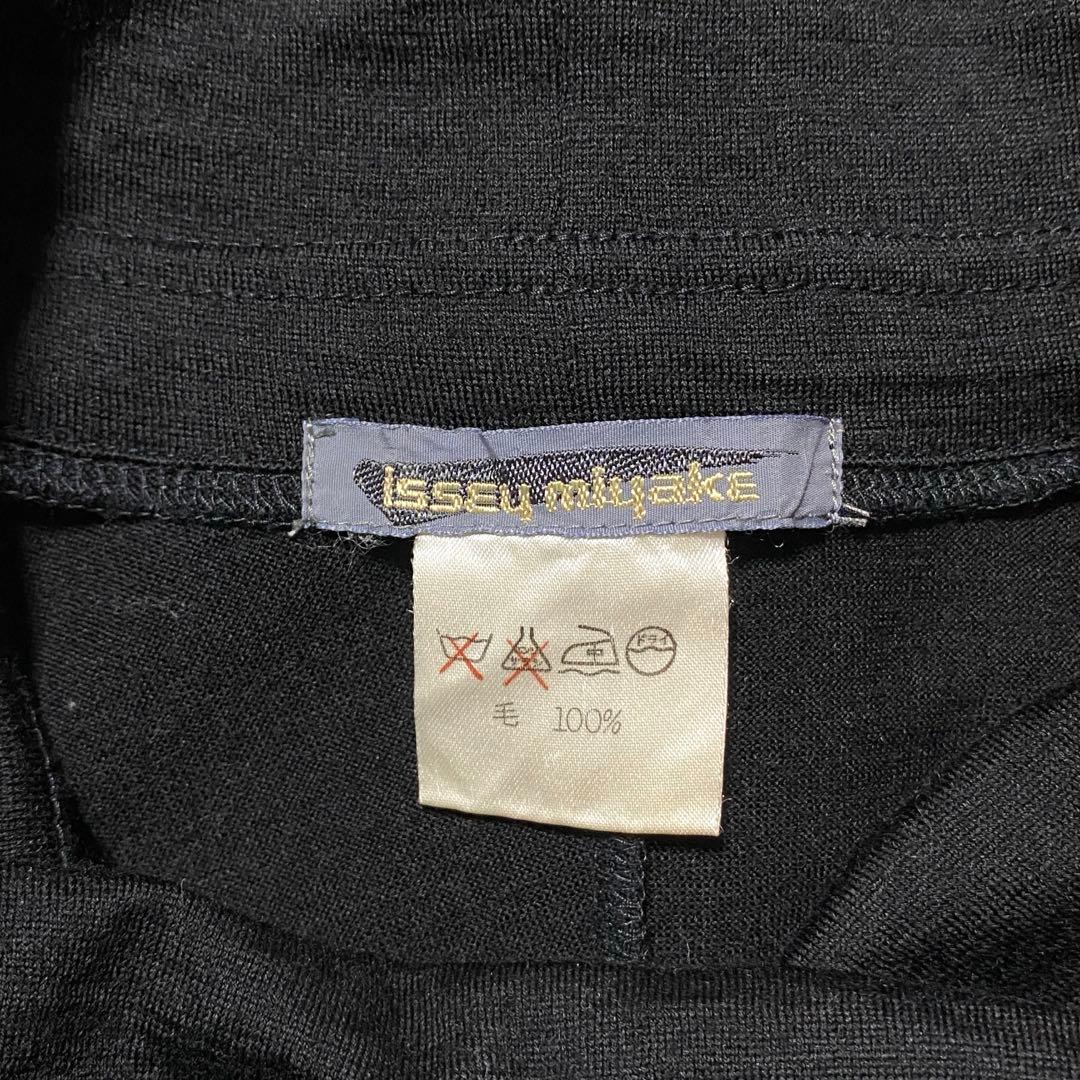 ISSEY MIYAKE イッセイミヤケ ウール 長袖カットソー チュニック M