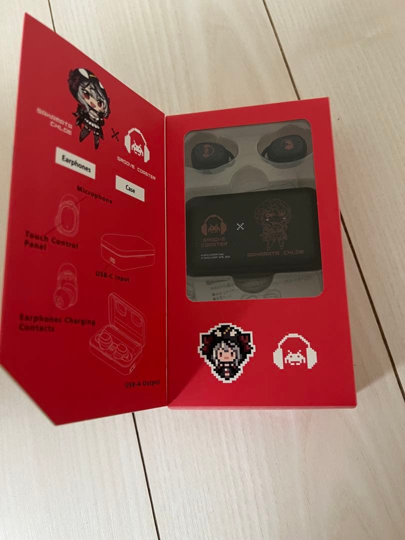 沙花叉クロヱ× GROOVE COASTER　ワイヤレスイヤホン