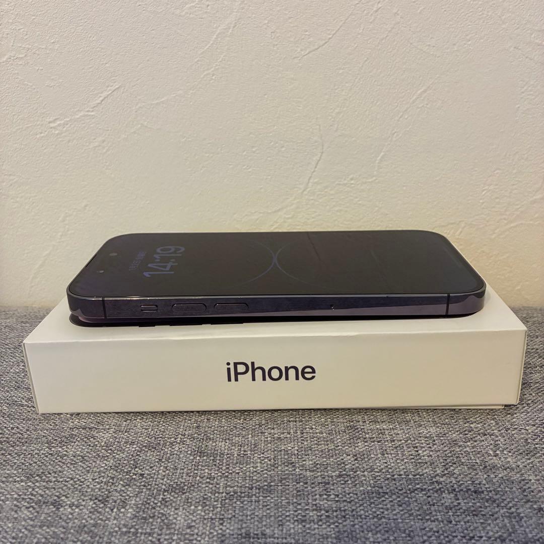 【箱付き】Apple iPhone 14 Pro 128GB ディープパープル