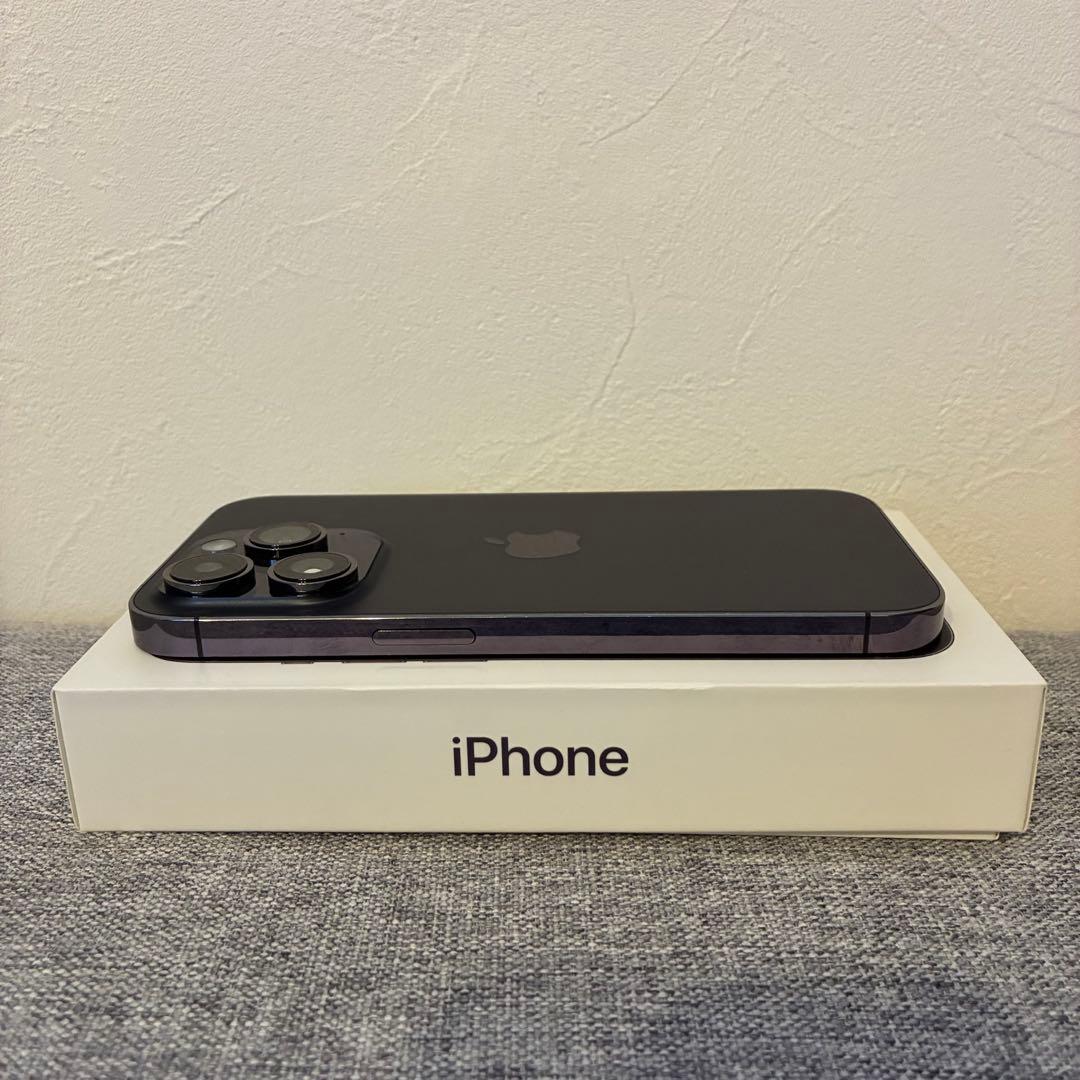 【箱付き】Apple iPhone 14 Pro 128GB ディープパープル