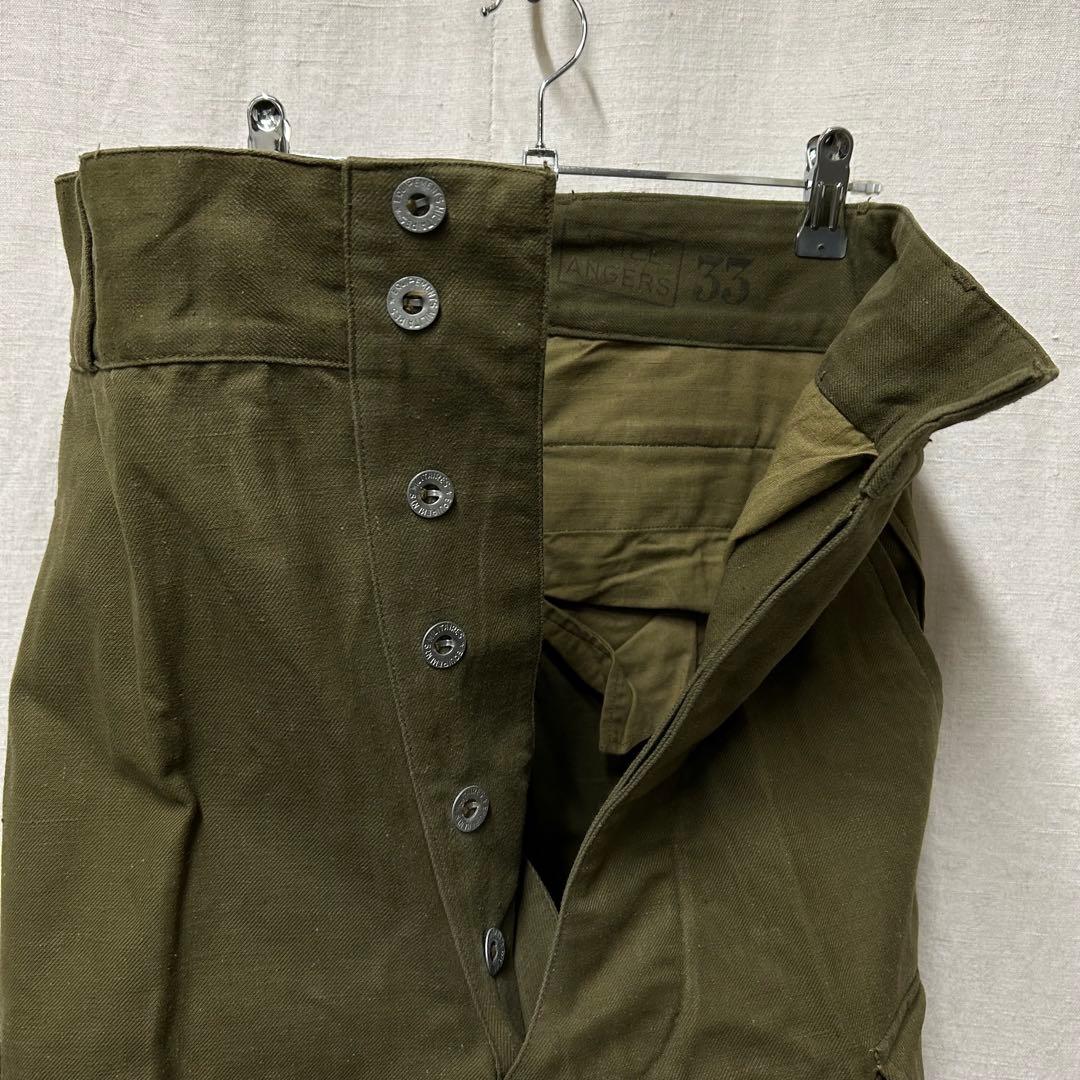 フランス軍 メタルボタン M47パンツ 前期タイプ 11 33 デッドストック