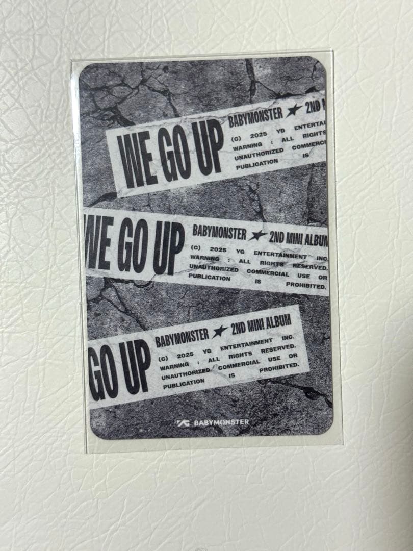 BABYMONSTER we go up サノク　トレカ　事前収録 Asa