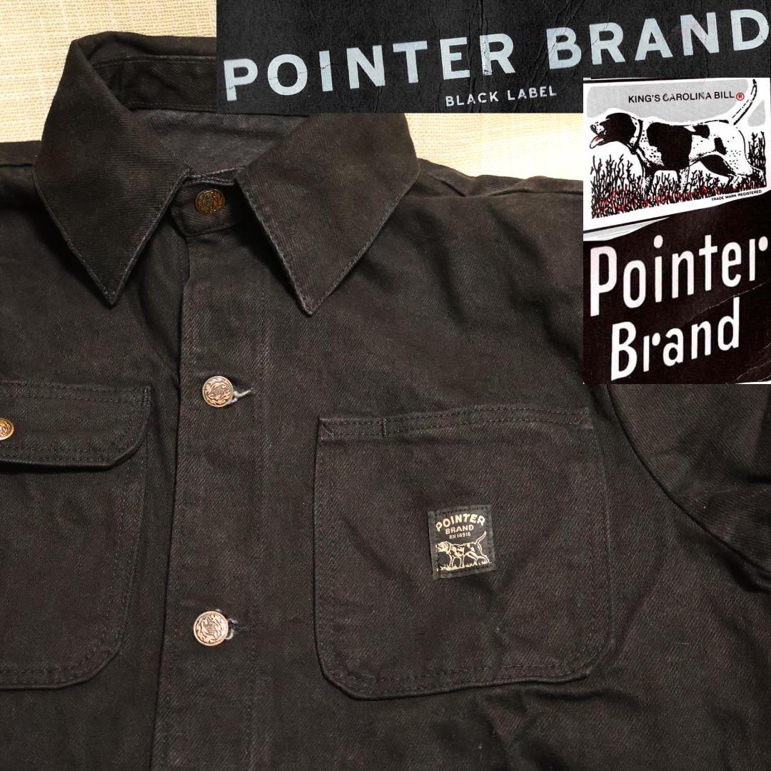 ポインターブラックラベル 激レア先染めブラックデニム 限定品 US-M日本L