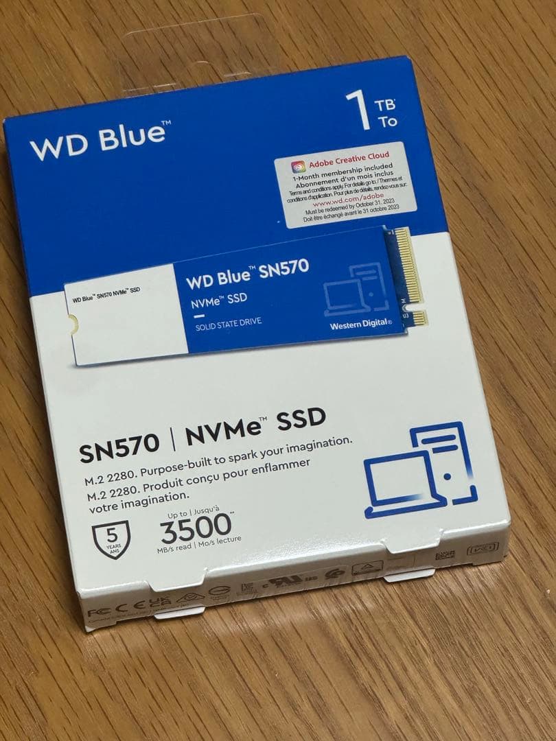 内蔵型SSD WESTERN DIGITAL WD Blue SN570 NVMe 1TB