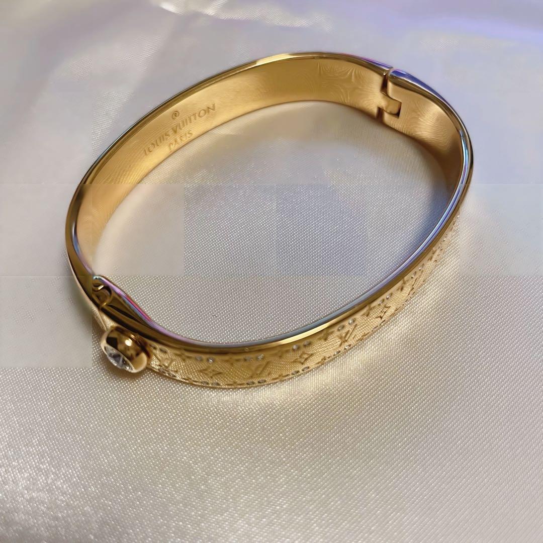 LOUIS VUITTON リジッド ブレスレット・ナノグラム ストラス