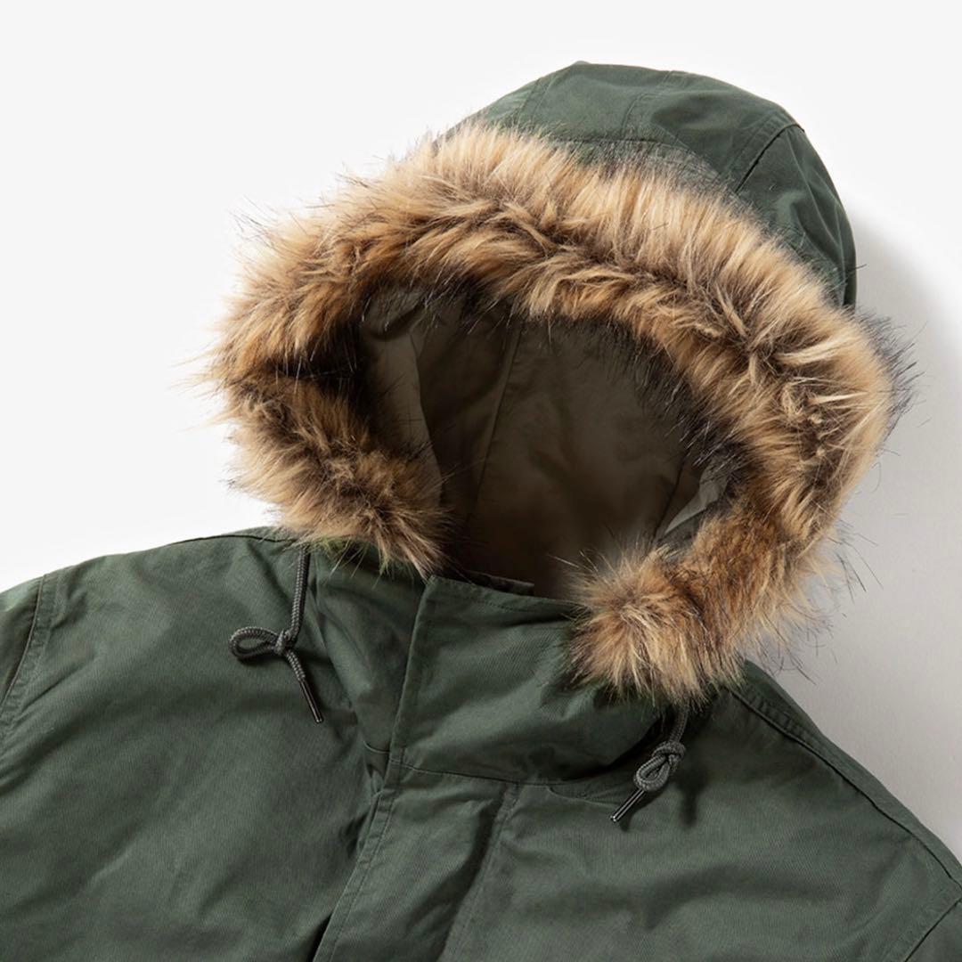 FRED PERRY ミリタリー フィッシュテール ファー付き モッズコート