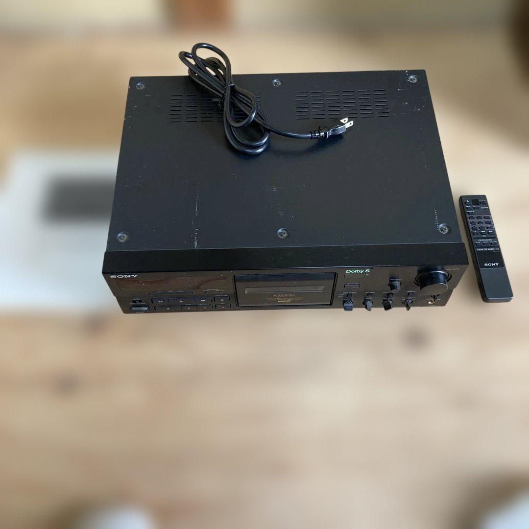 SONY TC-K222ESJ カセットデッキ リモコン付き　ジャンク品