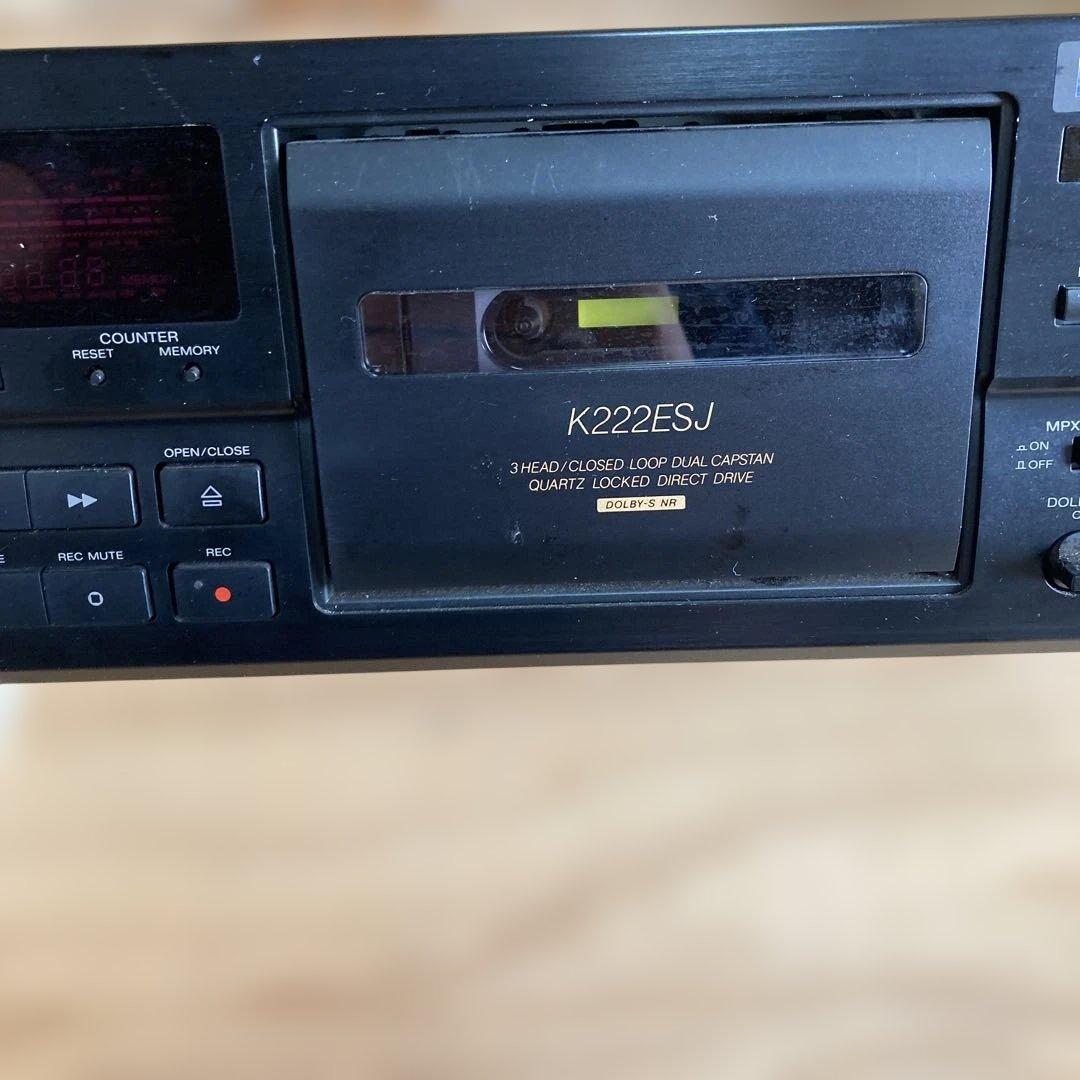 SONY TC-K222ESJ カセットデッキ リモコン付き　ジャンク品
