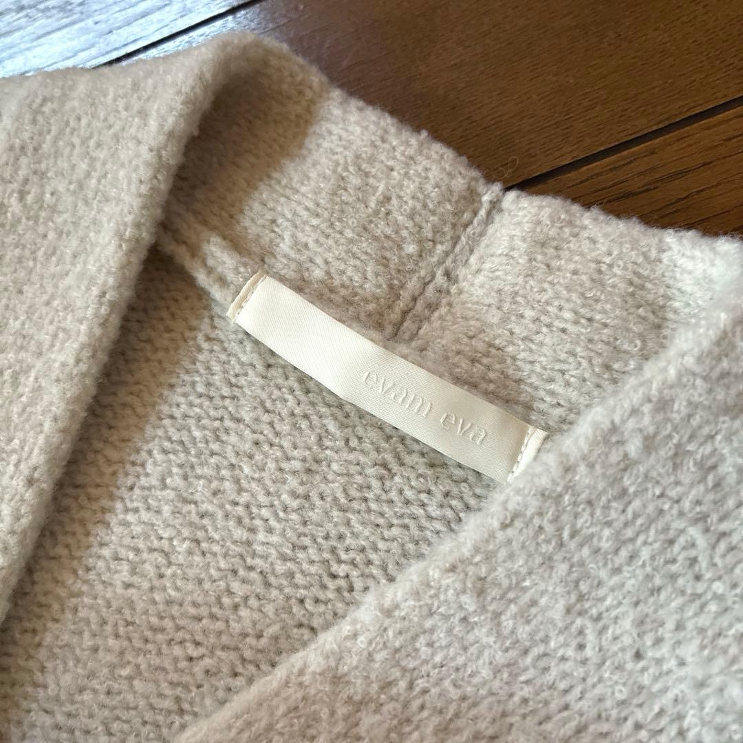 み*ほ様 美品★evam eva★25AW 今季リニュー　ウールカーディガン