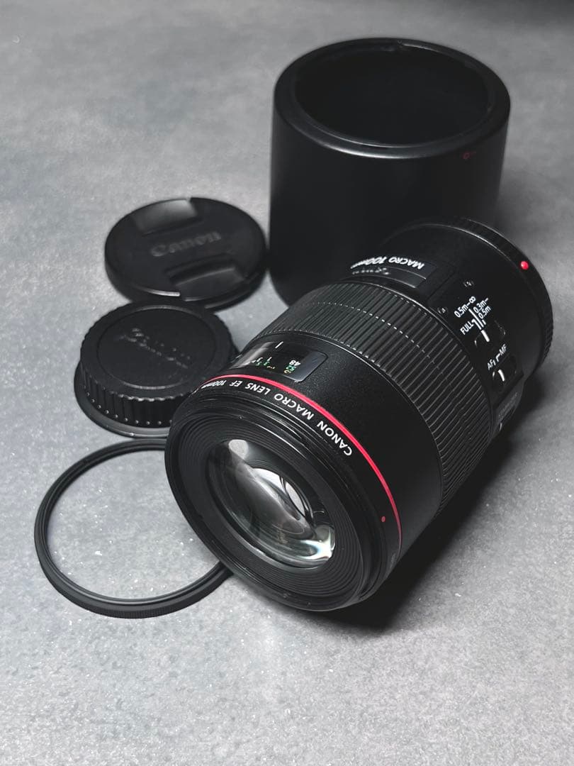 美品 Canon EF 100mm f/2.8L マクロ IS USM