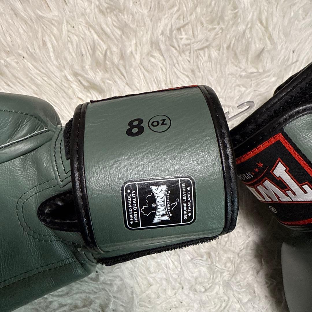 希少カラー TWINS ボクシンググローブ 8oz カーキ 美品 ツインズ