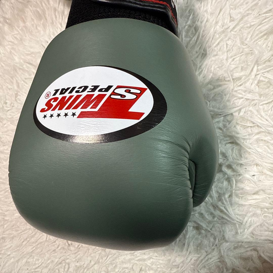 希少カラー TWINS ボクシンググローブ 8oz カーキ 美品 ツインズ