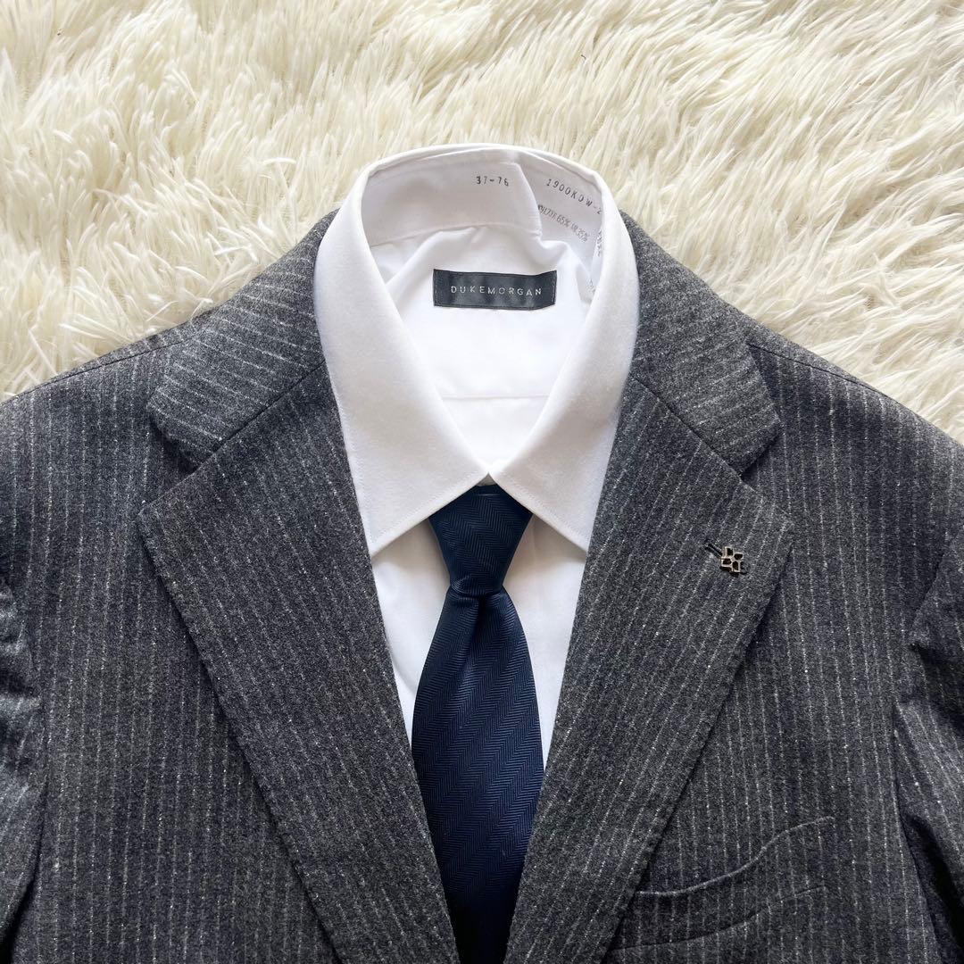 <美品>TAGLIATORE グレー ウール スーツ サイズ50