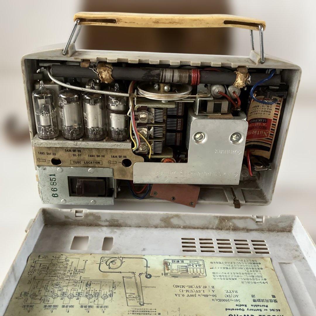 ナショナル　ラジオ　電池真空管