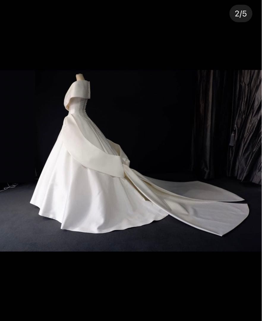 エマリーエ シンプルエリザベート11号 リボンボンネやベール等付