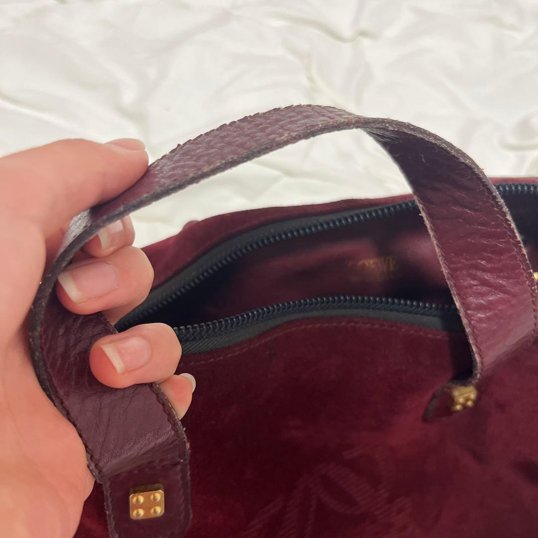 LOEWE バッグ 赤 ロエベ