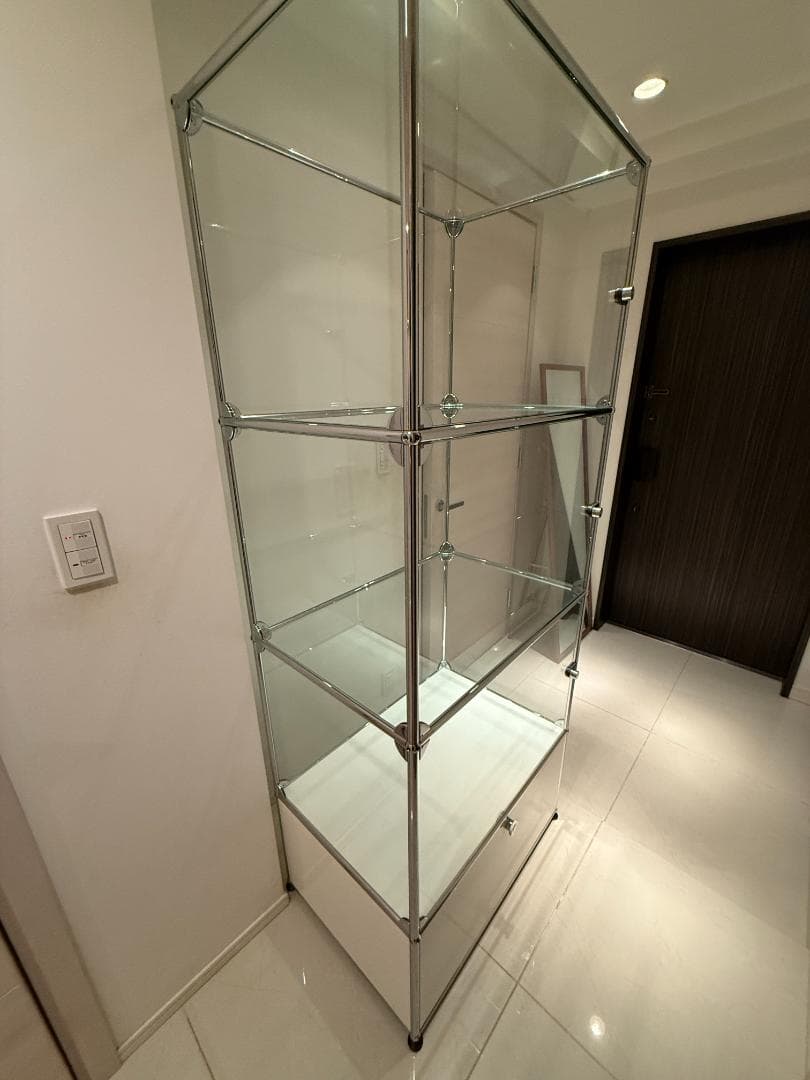 【正規品　中古　送料込み】USMハラーガラスキャビネット