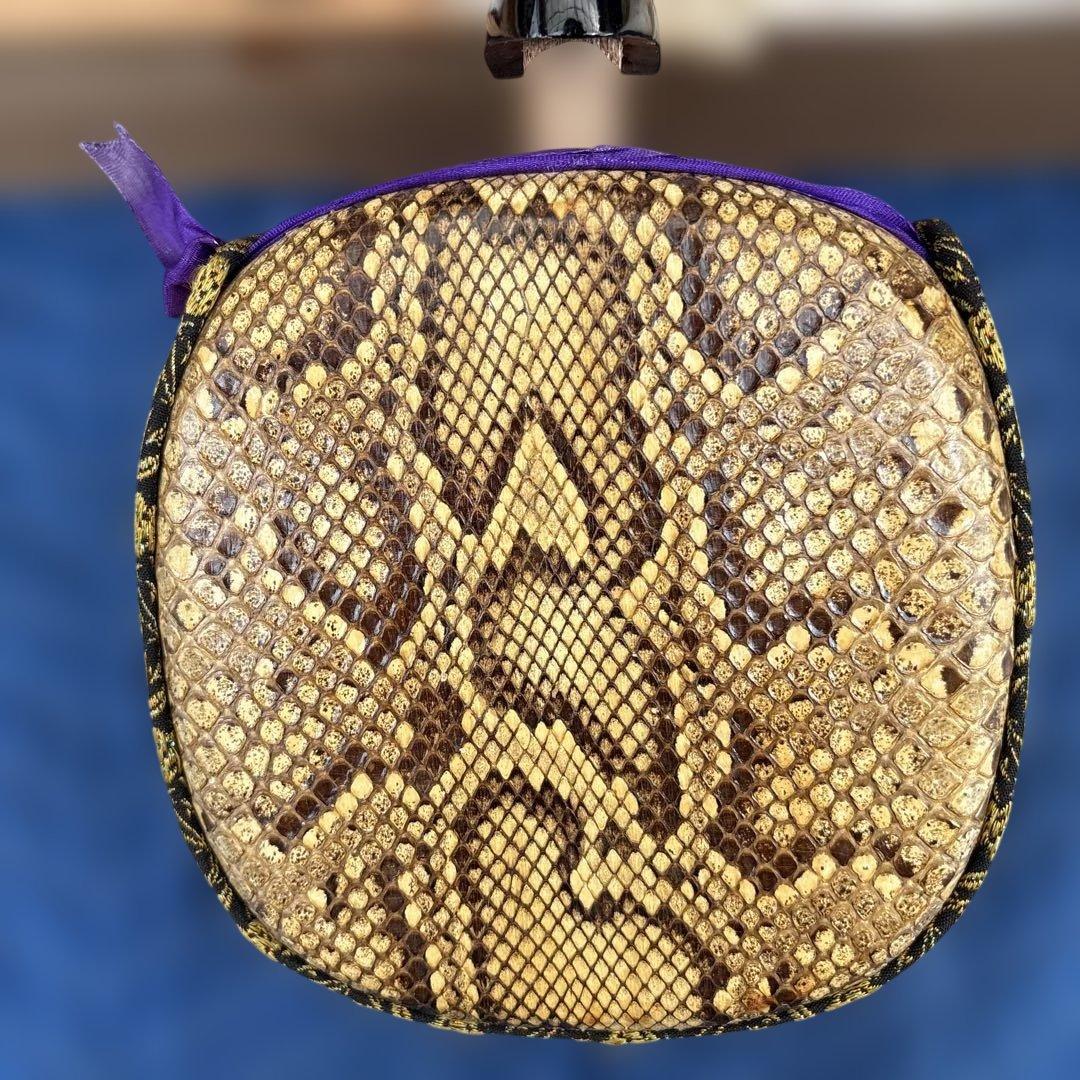 C015 三線　蛇革　蛇皮　※人工ではないとは思いますが判断できません