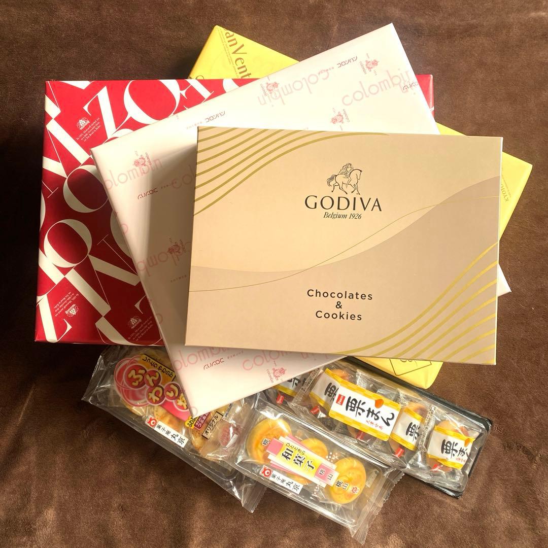 【菓子まとめ売り】 モロゾフ ゴディバ コロンバン 栗まん 桃山 和菓子