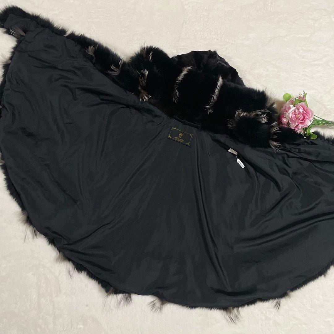 【美品】ロイヤルファーズ ミンク×フォックス ポンチョ ジレ