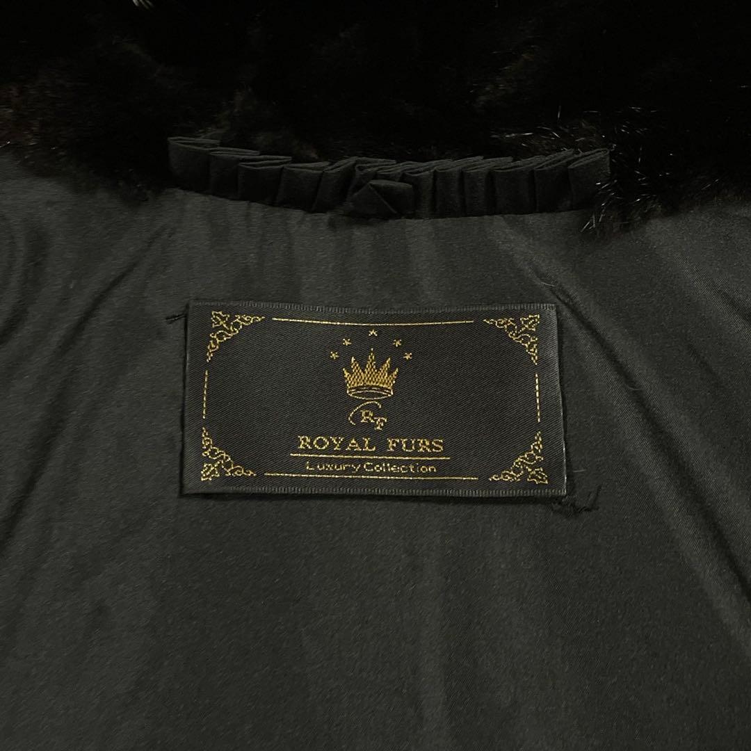 【美品】ロイヤルファーズ ミンク×フォックス ポンチョ ジレ