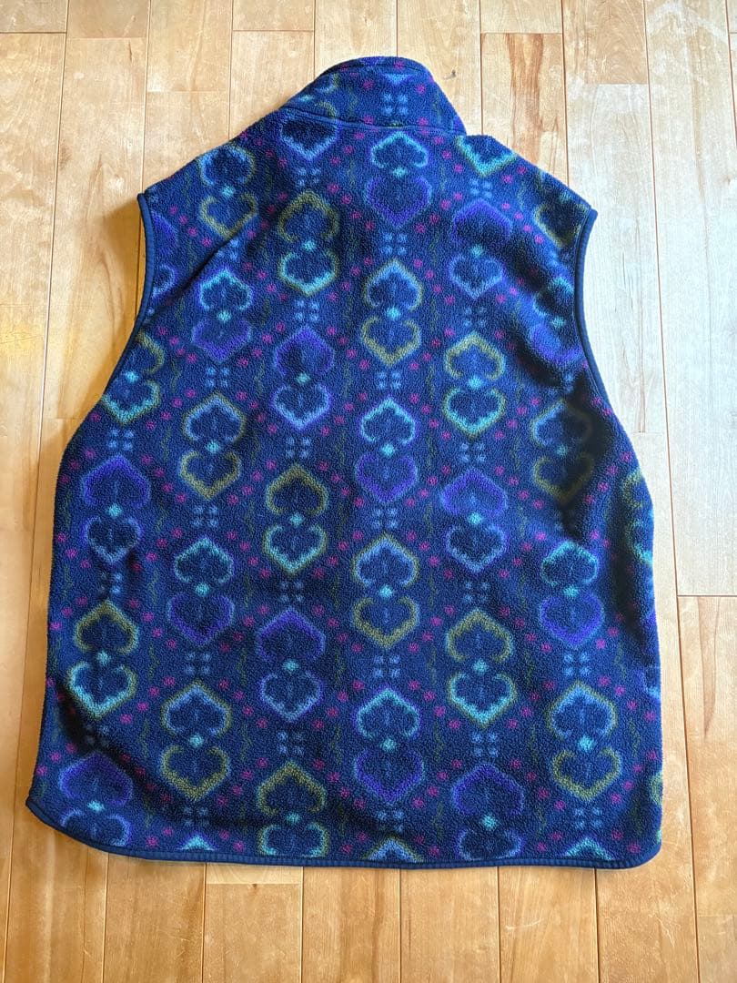 美品90s パタゴニア シンチラ フリース ベスト L スナップt タペストリー