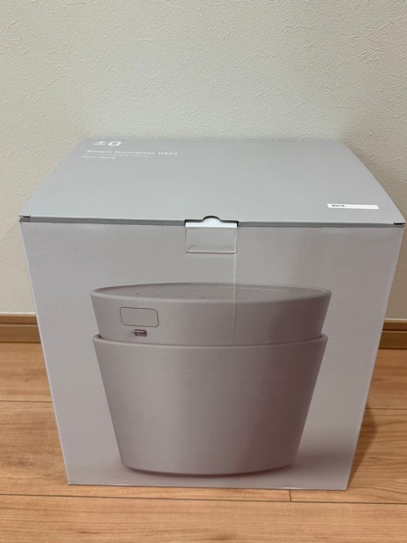 【使用回数2回】±0 スチーム式加湿器　プラスマイナスゼロ