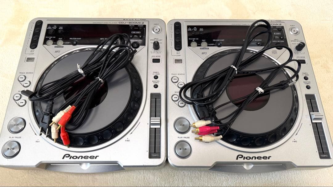 写真追加！セットで！単品も可！Pioneer CDJ-800MK2 ケーブル付