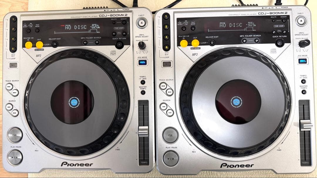 写真追加！セットで！単品も可！Pioneer CDJ-800MK2 ケーブル付
