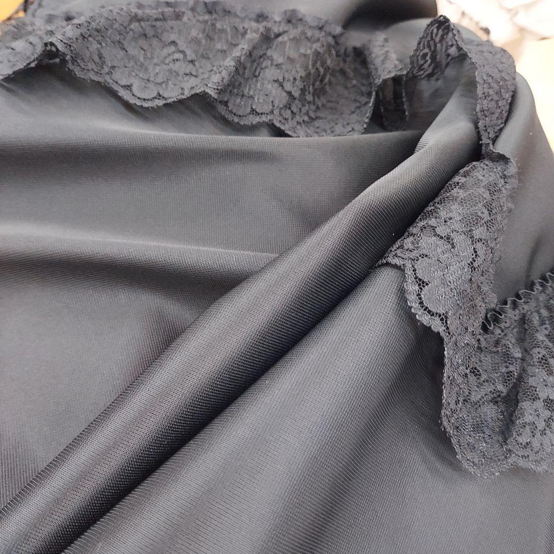 公*o様 アトリエボズ 黒いアシンメトリーロングスカートレース