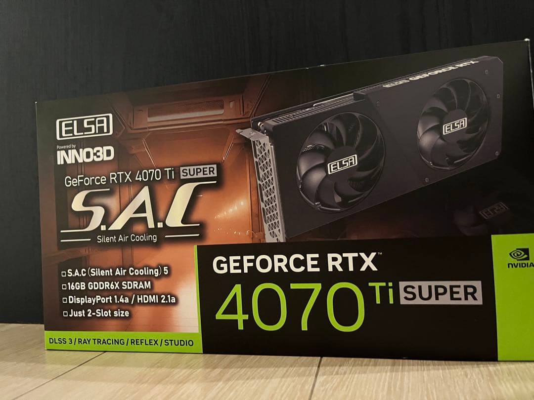 グラフィックボード・グラボ・ビデオカード elsa geforce rtx4070ti super