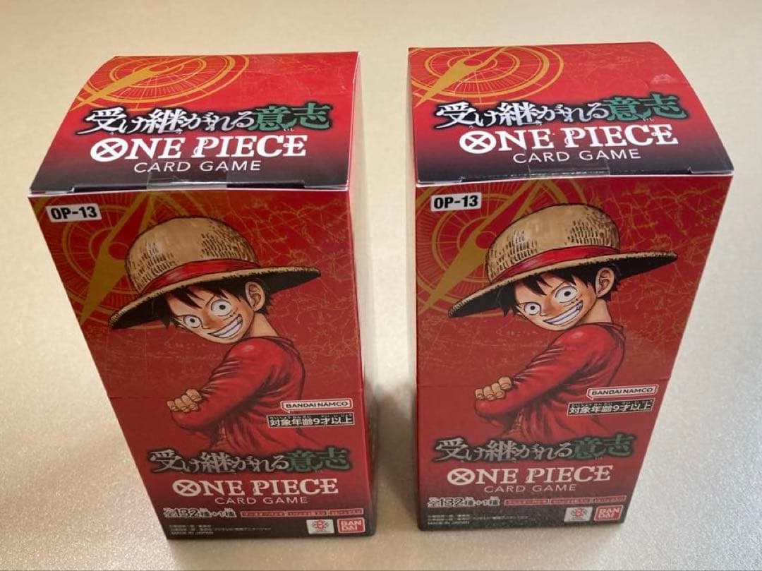 t*a様 2BOX未開封(テープ付き)ワンピース受け継がれる意志【OP-13】