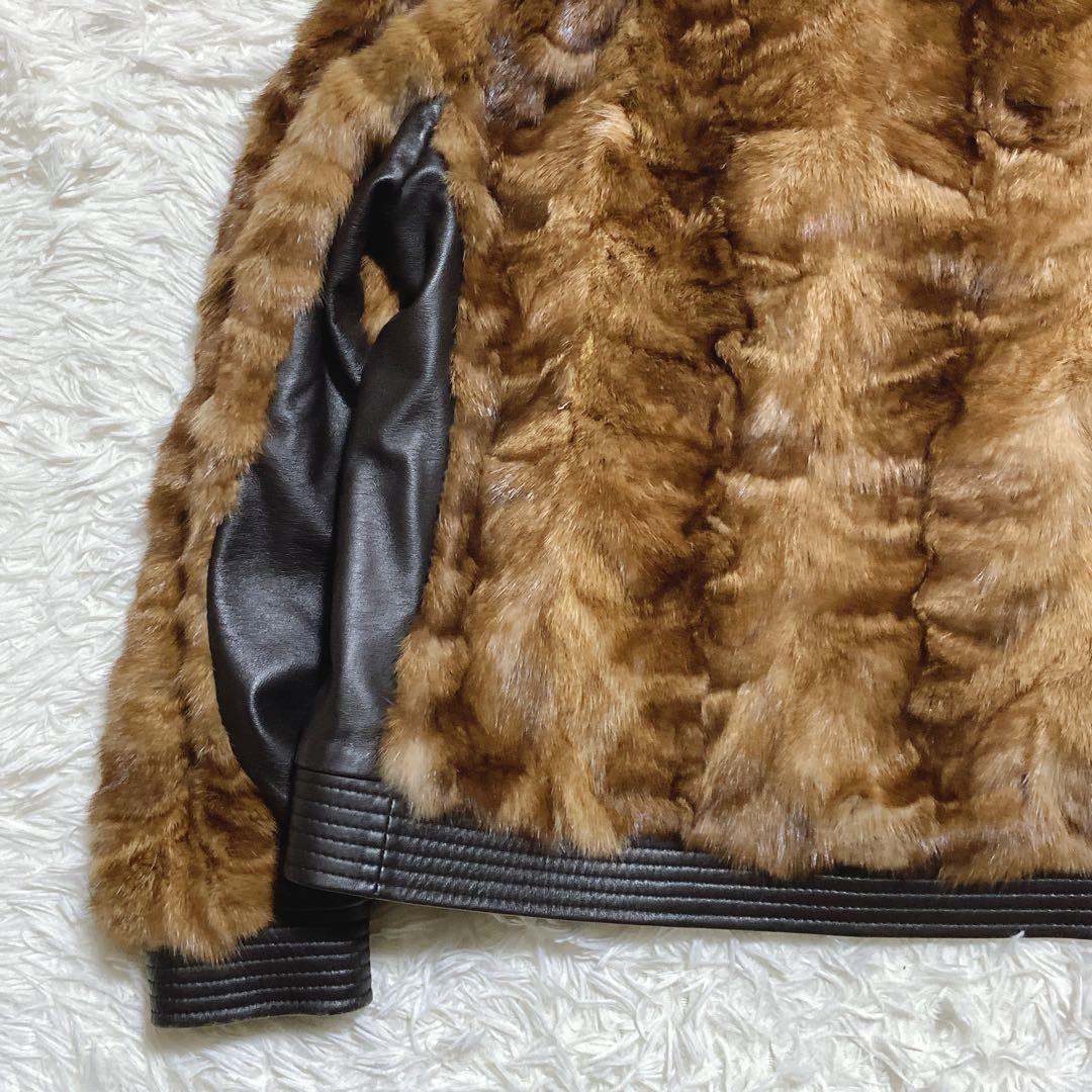 最高級⭐️ピエールカルダン　ラムレザージャケット　セーブル　シングルライダース