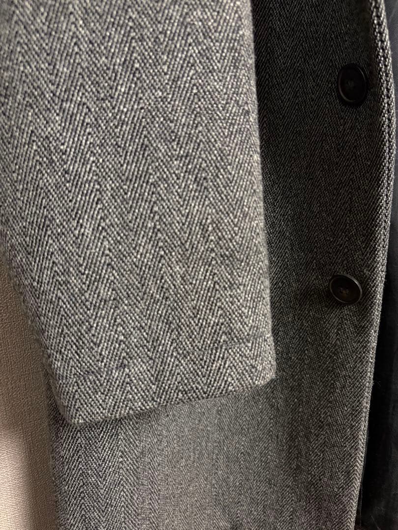 【最終価格】A.P.C. ダッフルコート グレー（ヘリンボーン調） フランス製