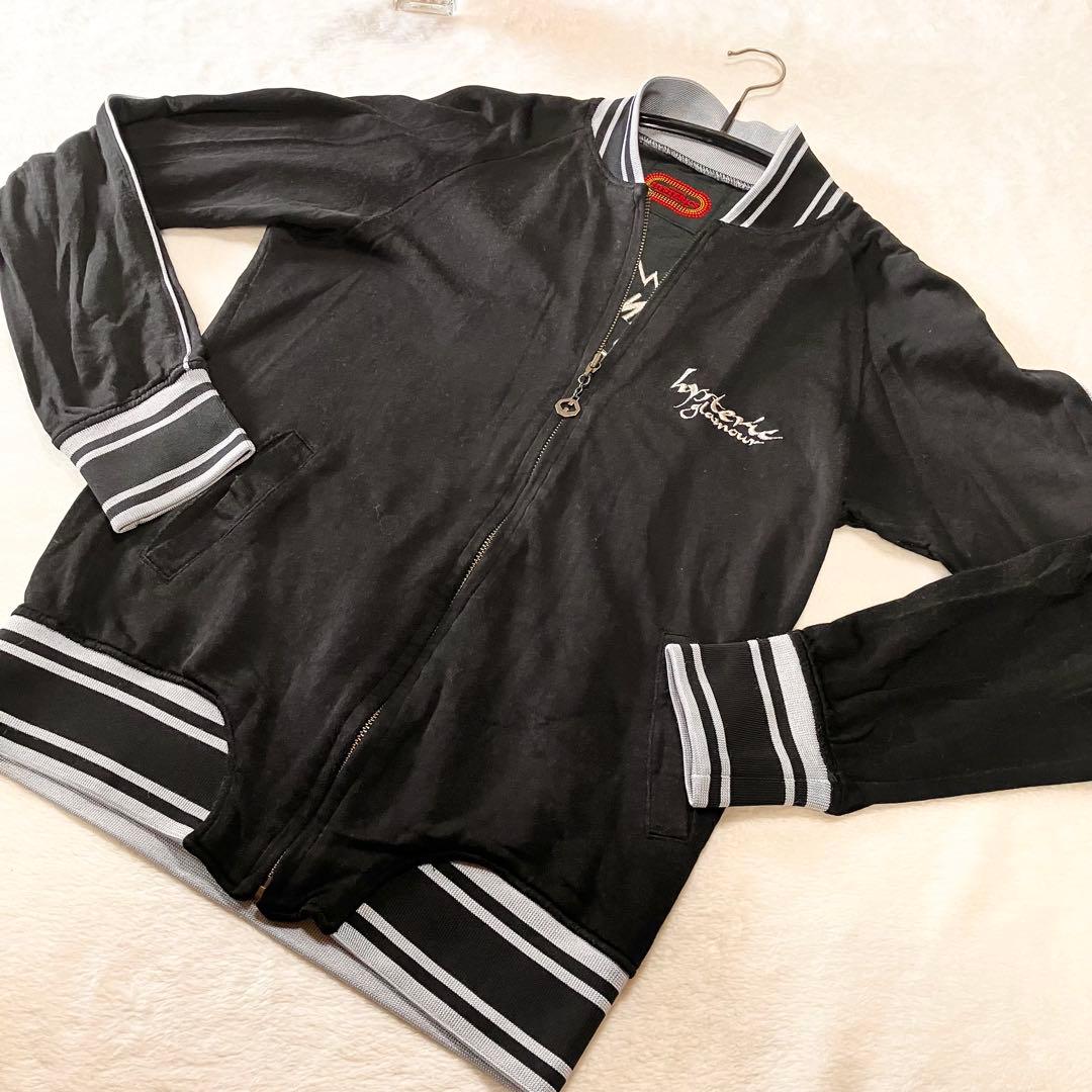 HYSTERIC GLAMOUR レーヨンスカジャン BK フリーサイズ 刺繍